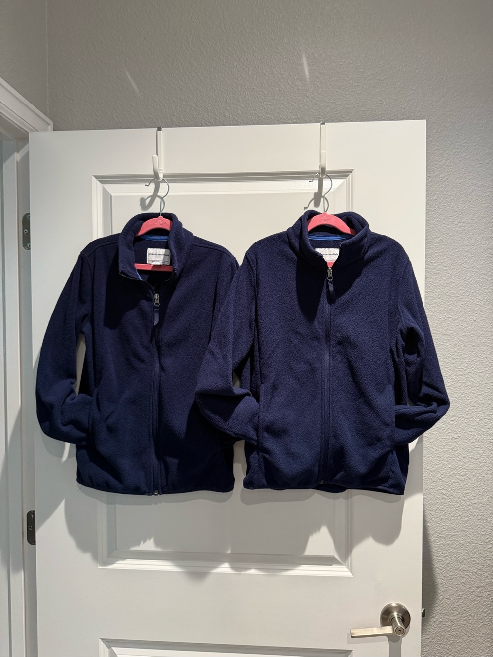 Kids Navy Full-Zip Fleece Jacket size L